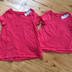 Carter’s match shirts - 3t & 12m